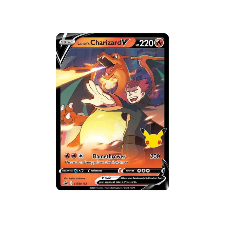 Lance's Charizard V - Pokemon Celebrations Promo Karte - Boostrpacks