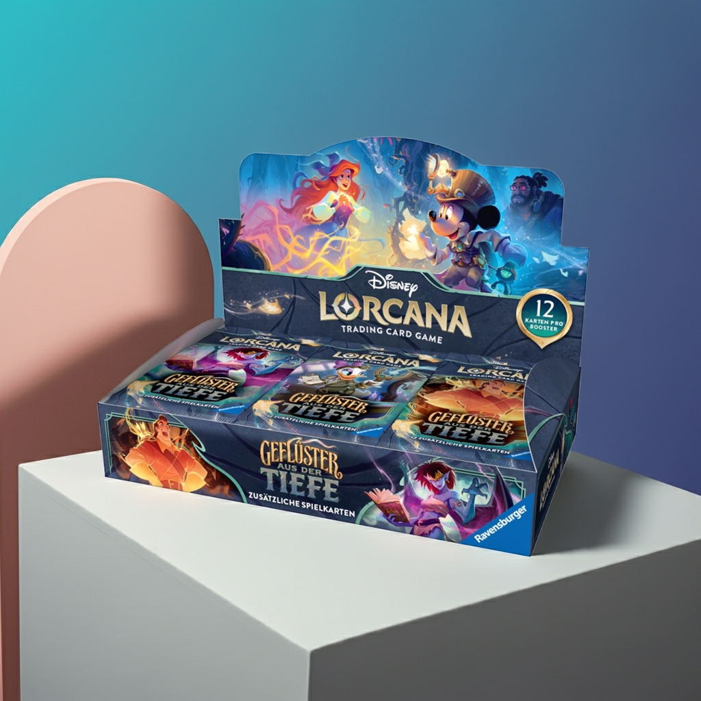 Disney Lorcana "Geflüster aus der Tiefe" Booster Display DE
