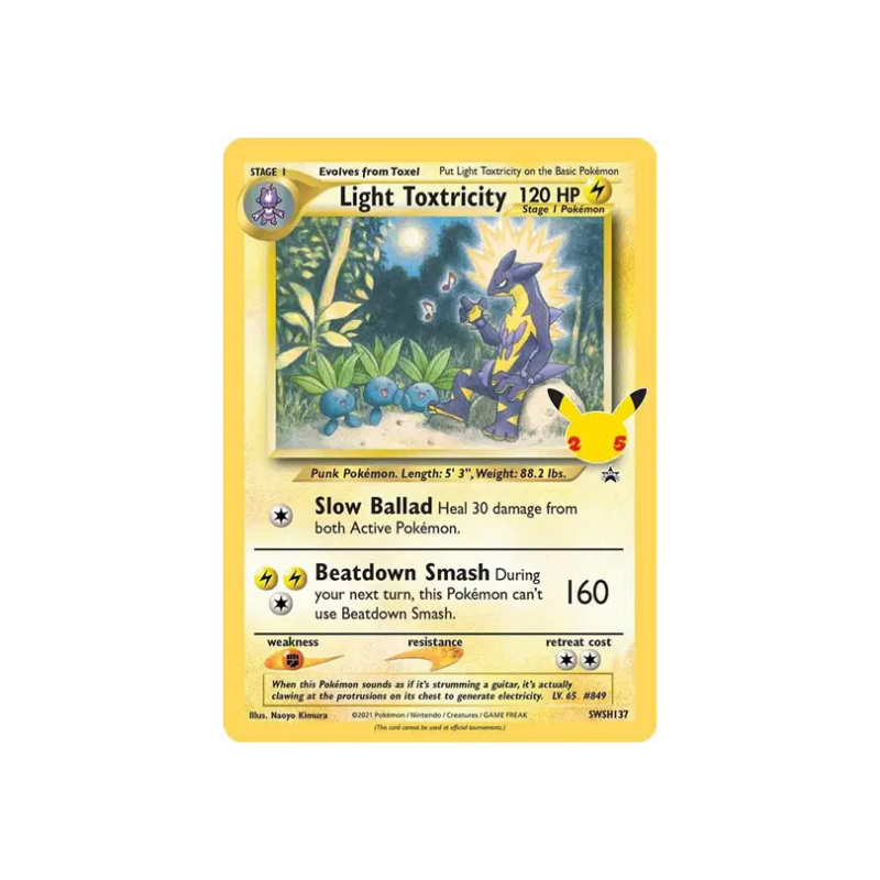 Light Toxtricity - Pokemon Celebrations PROMO Karte