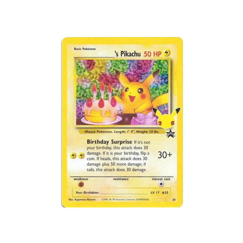 ______'s Pikachu Pokemon  Celebrations Classics PROMO