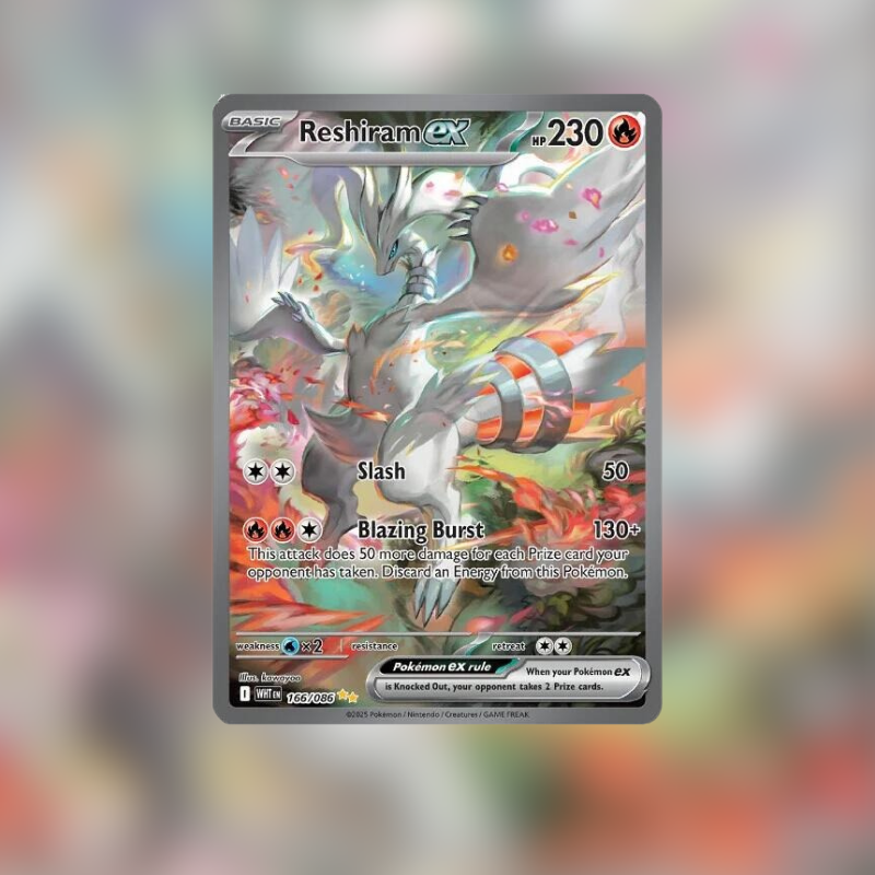 Reshiram ex WHT 166 White Flare