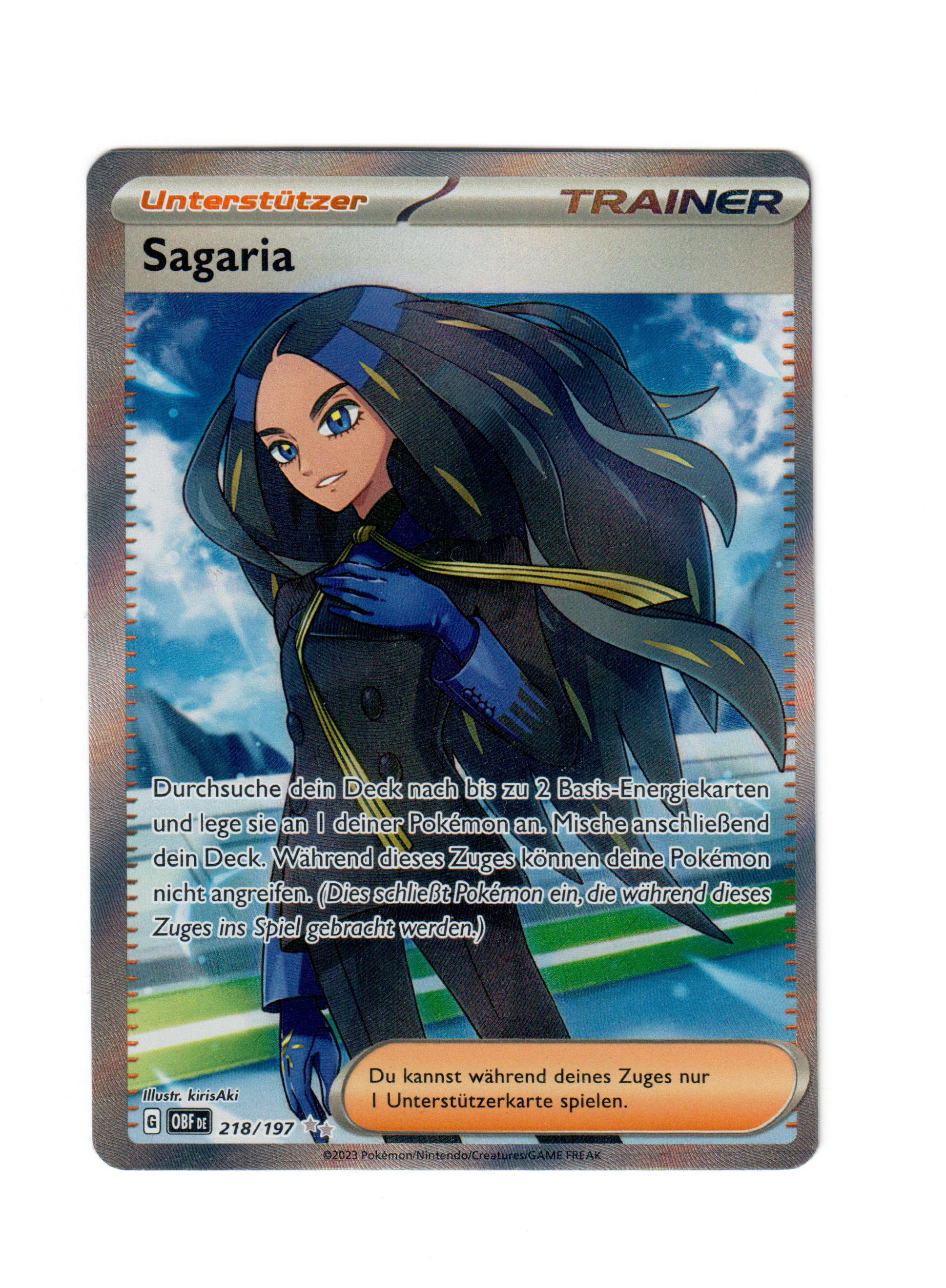 Trainer Sagaria FullArt Pokemon