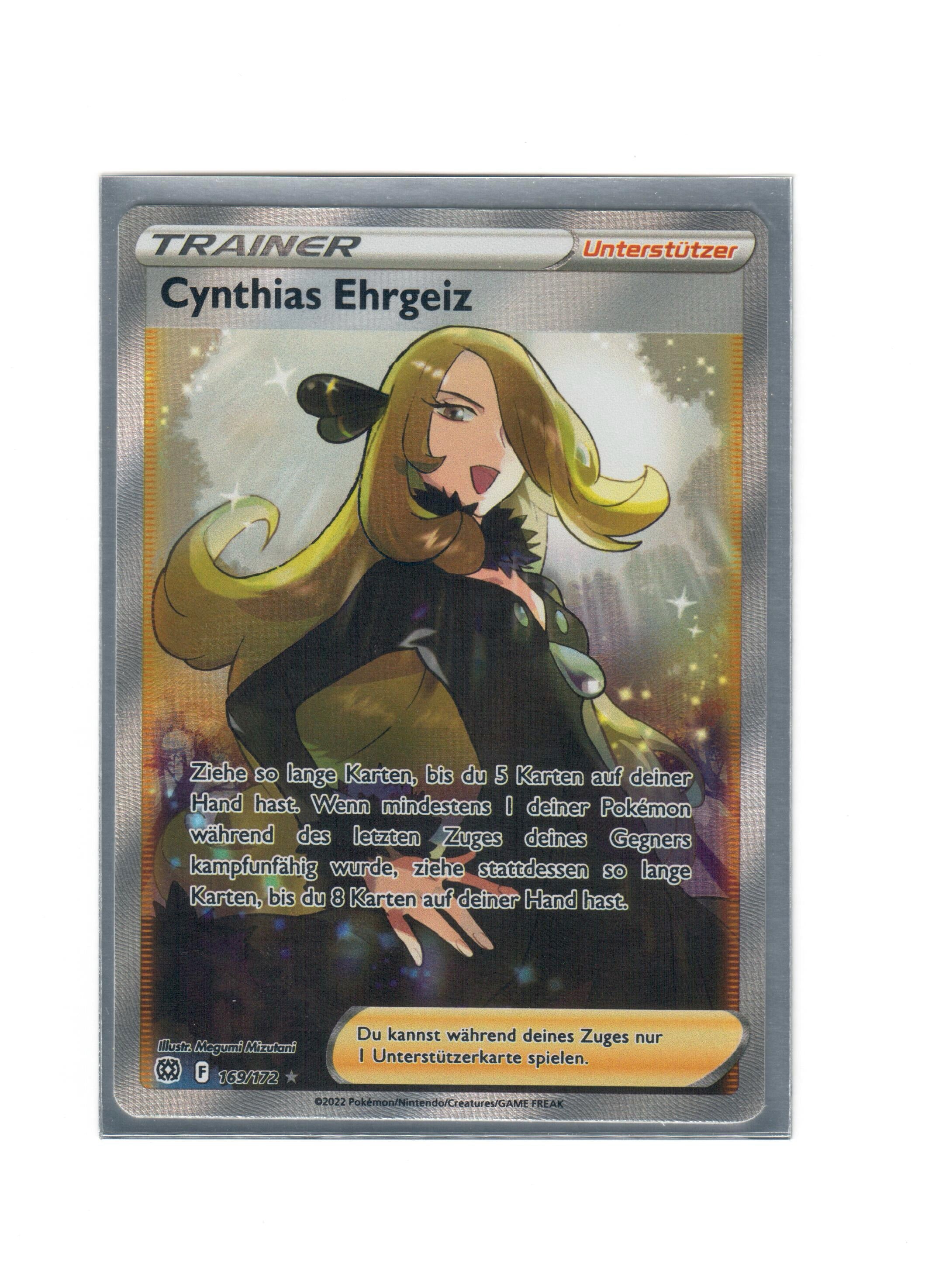 Cynthias Ehrgeiz FullArt Pokemon Brilliant Stars 169/172