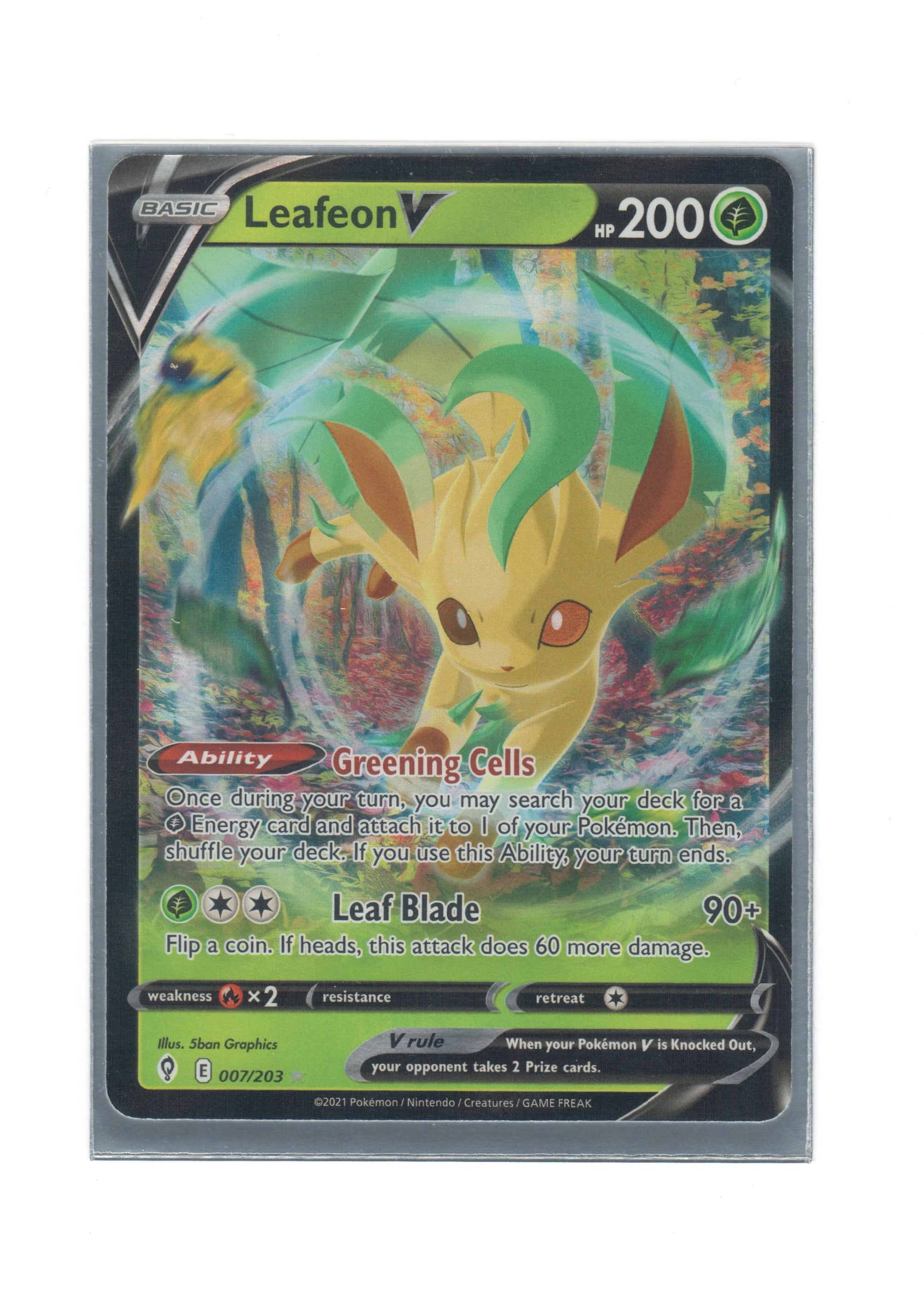 Leafeon V Pokemon Evolving Skies
