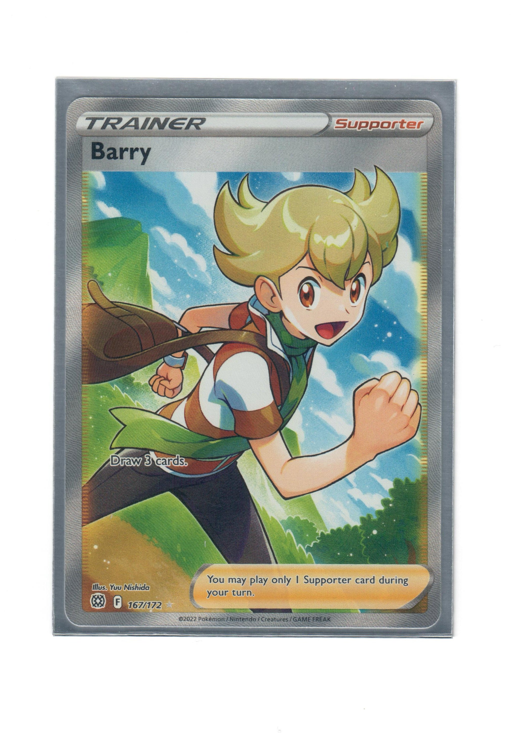 Trainer Barry FullArt Pokemon Brilliant Stars 167/172